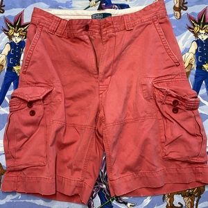 Vintage Polo Ralph Lauren coral cargo shorts 32